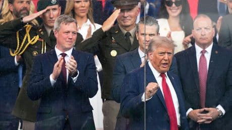 Photos of military parade marking Army's 250th anniversary amid anti-Trump protests