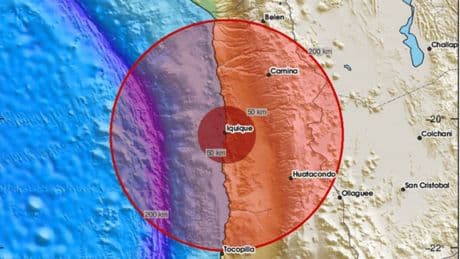 Un terremoto de magnitud 5,7 sacude Chile
