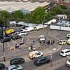 Armed police raid petrol station and find stash of guns, knives and machetes - as seven people are arrested