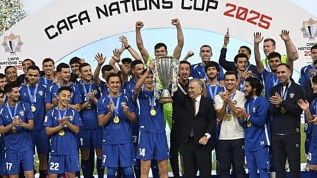 Özbekistan Milli Futbol Takımı, CAFA Uluslar Kupası şampiyonu oldu
