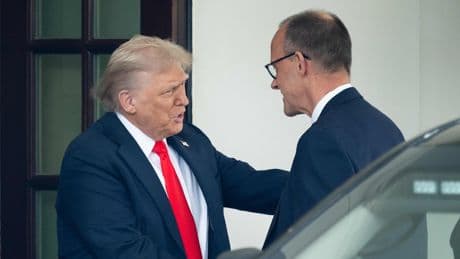 Besuch im Weißen Haus - So lief das „Hello“ von Trump und Merz