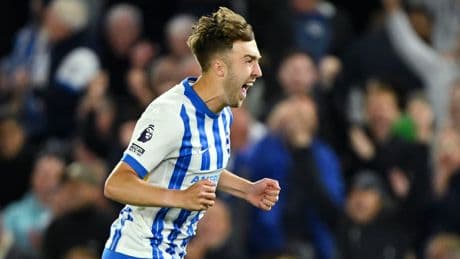 Brighton 3-2 Liverpool: Jack Hinshelwood nets late winner as Reds' post-title struggles continue