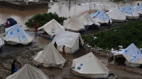 First War, Then Floods Drive Pakistani Families From Their Homes