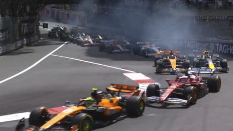 El caos de la salida de Mónaco: Norris y Alonso defienden, Bortoleto choca, y Gasly se lleva a Tsunoda