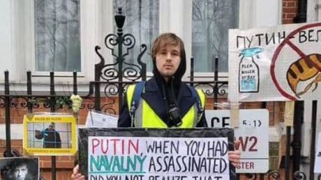 Russian anti-Putin protester found dead in London after asylum bid was rejected