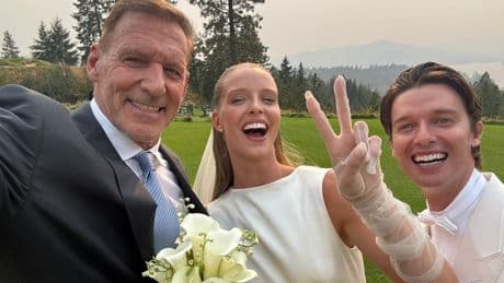 Erst das Vergnügen, dann die Arbeit - Blitz-Abflug nach Schwarzeneggers Hochzeit