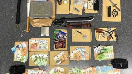 Geld, Drogen und Machete - Polizei macht Mega-Fund in Wohnung von Drogendealer