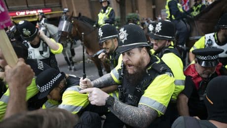 U.K. migrant protests spark angry confrontations as government scrambles to respond