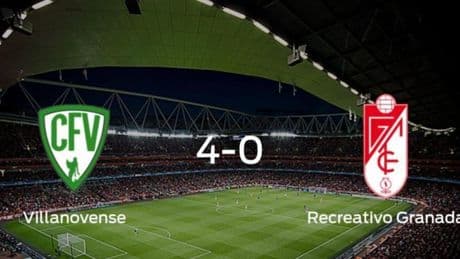 Los tres puntos se quedan en casa: goleada del Villanovense al Recreativo Granada (4-0)