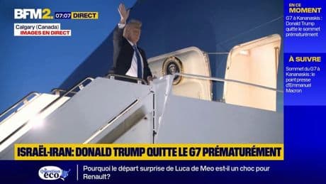 Guerre Israël-Iran: Donald Trump quitte prématurément le sommet du G7 au Canada