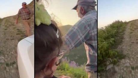 Duygusal anlar! Veda edemedi; Bir süre sonra dayanamayıp aracın peşinden koştu