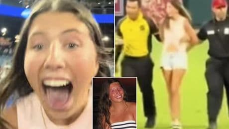 Female TikTok star ends up in jail after filming herself running onto baseball field: 'Intrusive thoughts got the better of me'