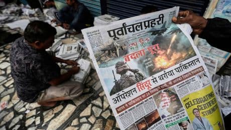 Pakistan shoots down drone near naval base in the city of Lahore, officials say