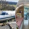 Dad turns 1970s private jet into holiday home - and it still has the original cockpit
