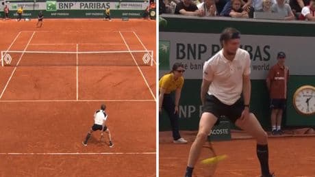 Bublik se inventa el mejor punto del torneo para cerrar un set en una remontada épica