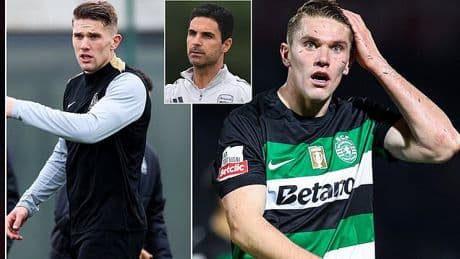 Viktor Gyokeres 'will REFUSE to go training' as Sporting Lisbon striker pushes for Arsenal move after agreeing personal terms