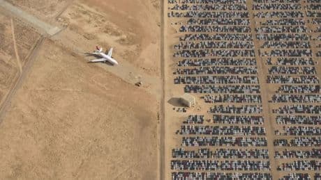 Inside car graveyard in the middle of a DESERT where thousands of brand-new Audis and VW’s were dumped due to scandal