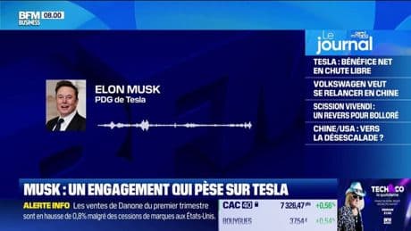 "Davantage de mon temps à Tesla": Elon Musk annonce consacrer moins de temps à l'administration Trump