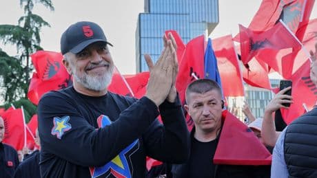 Albania's prime minister thanks voters for landslide win and pledges EU membership by 2030