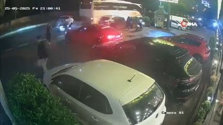 Saniyelerle ölümden kurtuldu, o anlar kamerada