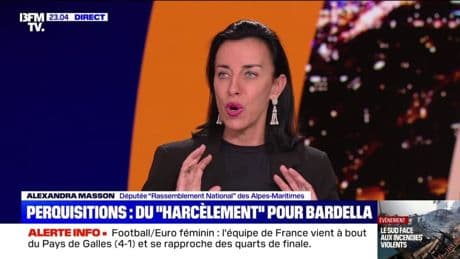 Perquisitions au RN: "On est extrêmement zen sur le fond", assure Alexandra Masson (députée RN)