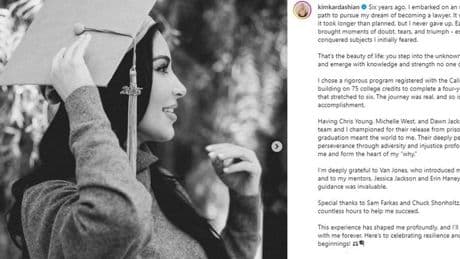De las redes sociales a los tribunales: Kim Kardashian se gradúa en Derecho siguiendo el legado de su padre