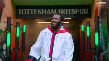 Arsenal anthem ‘North London Forever’ plays at Spurs’ stadium before Chris Eubank Jr vs Conor Benn