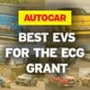 The best cars eligible for the electric car grant