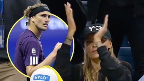 Nachtschicht bei den US Open - So jubelt Thomalla nach dem Zverev-Sieg