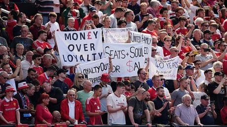 Man United fans hit out at Sir Jim Ratcliffe and Ineos' brutal ticket price hikes as supporters send co-owners message during pre-match protest against West Ham