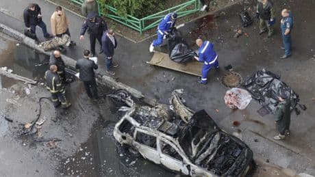 Russia blames Ukraine for car bombing that killed top general near Moscow