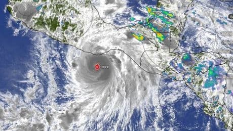 Hurricane Erick path mapped as storm rapidly intensifies to Category 2 in Pacific