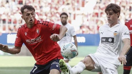 Osasuna deja en blanco al Valencia