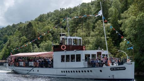Steamship marks 125 years sailing on scenic Scottish loch