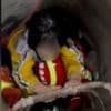 Watch: Firefighters rescue girl trapped in drain for seven hours
