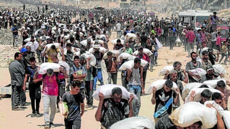 Gaza vuelve a recibir ayuda humanitaria cuando ya está devastada por el hambre