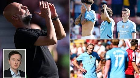 The key signs that point to uncertainty in Pep Guardiola's mind after Man City were served shock reality check at Southampton, writes JACK GAUGHAN