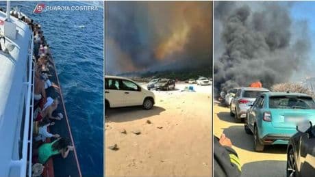 Incendio Punta Molentis, bagnanti intrappolati: fiamme bloccano le vie di fuga, decine di auto bruciate