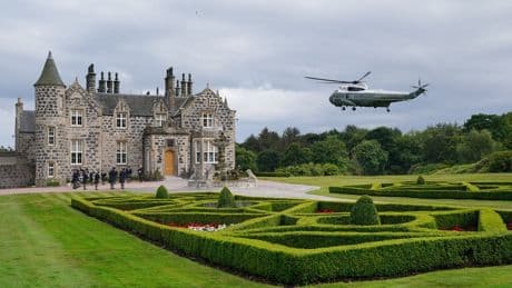 Trump hosts Starmer and Swinney for dinner at Aberdeenshire golf course
