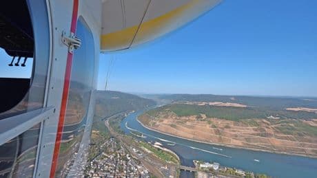 Exklusiver Flug im Zeppelin: Mit dem Luftschiff den Rhein entlang
