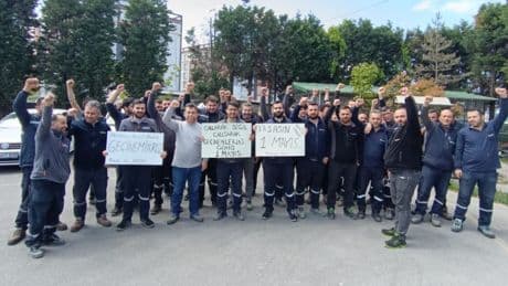 Petrokimya işçilerinden Tüpraş işçilerine destek, 1 Mayıs'a çağrı