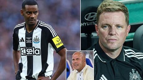 Alexander Isak sent forthright warning by Newcastle boss Eddie Howe after striker went AWOL to try and force through record-breaking move to Liverpool