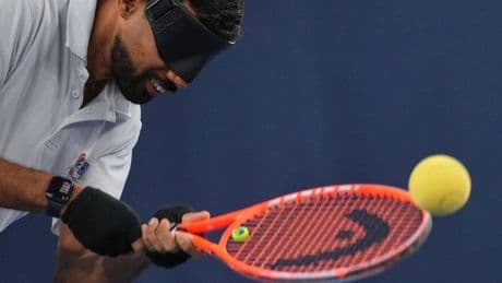 Blind tennis champion Naqi Rizvi lobbies for sport's awareness and Paralympic inclusion
