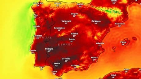La ola de calor en España no afloja y vuelve a disparar los termómetros hasta los 42ºC con alertas por tormentas y calima