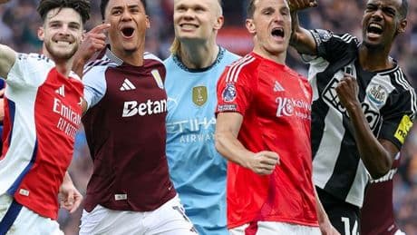 Race for Premier League top five assessed with just two games left to play