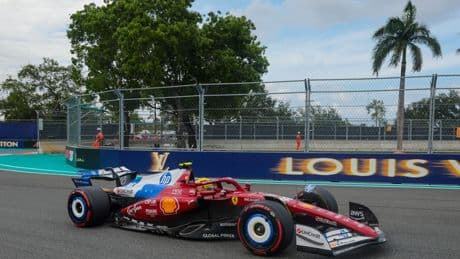 El motivo por el que Ferrari lleva medio coche azul en el GP de Miami de Fórmula 1