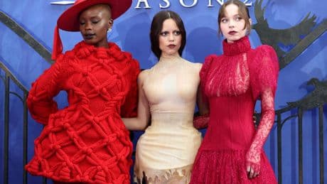 Jenna Ortega out in London for Wednesday's new season premiere
