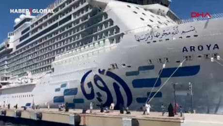 Bodrum'a denizden 1646 turist geldi