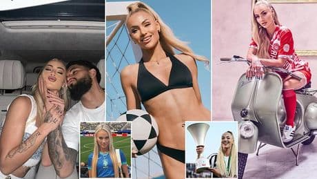 'World's sexiest footballer' Alisha Lehmann makes surprise switch away from Juventus - where her ex-Douglas Luiz plays - to join Serie A minnows after playing just 10 minutes in disappointing Euro 2025 turn