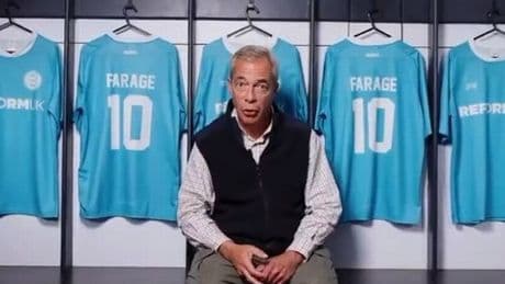 Nigel Farage makes 'British flag mistake' on Reform football shirt - 'embarrassing'